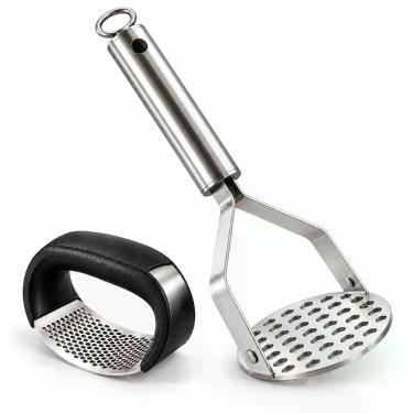 Imagem de Espremedor De Alho E Amassador De Batata Utensílios Cozinha Preparação