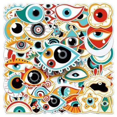 Imagem de Adesivos Evil Eye, 50 peças, decalques de vinil à prova d'água para de