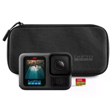 Imagem de Câmera de Ação Gopro HERO13 Black Special Bundle com Cartão de Memória e Bolsa Preta
