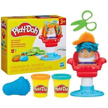 Imagem de Massinha PlayDoh Mini Clássico Corte Maluco Barbearia De Brinquedo Has