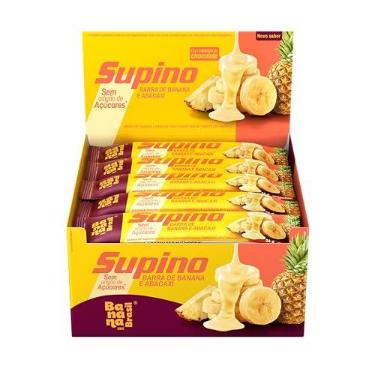 Imagem de Barra de Frutas Supino Zero Banana e Abacaxi 20un 24g Banana Brasil