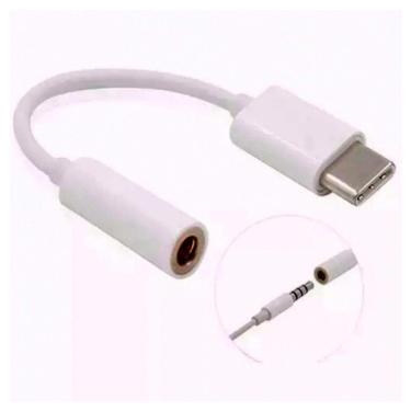 Imagem de Adaptador Conversor USB-C para P2 - Converte saida Tipo C de 3,5 mm - AD0276