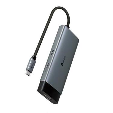 Imagem de UH5020C,5 ports with a 4K@60Hz HDMI, 100W Power Delivery, 1× USB-C Data Port, 2× USB-A Data Ports.