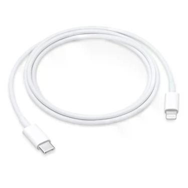 Imagem de Cabo USB-C para Lightning Apple, 1 metro, Branco, Branco