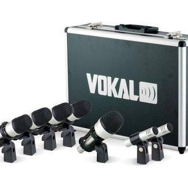 Imagem de Microfone Vokal Vdm-7 Preto E Prata Para Bateria Kit 7 Unid, Preto/Pra
