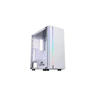 Imagem de Gabinete Gamer Redragon BlackBird, Mid Tower, RGB, ATX, Lateral Vidro Temperado, Sem FANs, Branco - GC-708WH