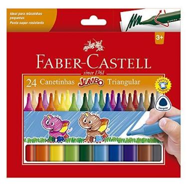 Imagem de Canetinha Hidrográfica, Faber-Castell, Jumbo, 15.0224J, 24 Cores