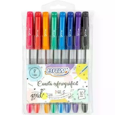Imagem de Caneta GEL Soul 1.0MM 8CORES - BRW