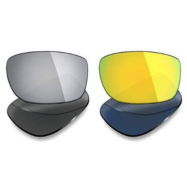 Imagem de Mryok 2 pares de lentes polarizadas de substituição para óculos de sol Oakley Fives Squared – Opções