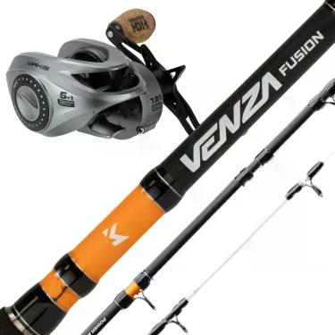 Imagem de Kit Pesca Profissional Carretilha Zaire Vara Marine Venza Lado da Mani