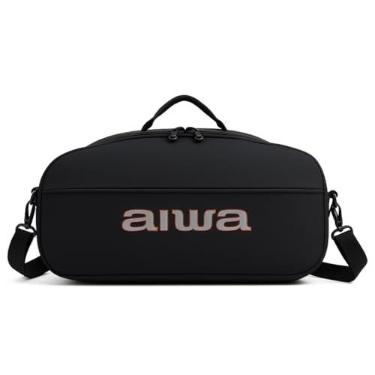 Imagem de Bolsa Case Capa Bag Compatível Boombox Plus Aiwa, A Prova D'Água, Acolchoado - Com Alças De Mão E Ombro, Acolchoado Estampa Premium, Impermeável com Bolso e Acessórios Lançamento
