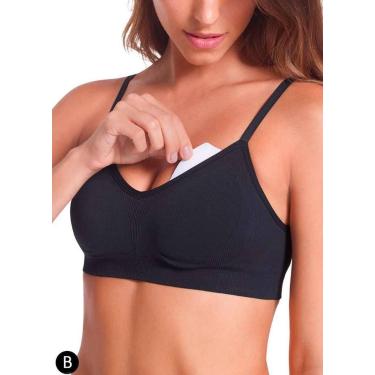 Imagem de Sutiã Essencial c/ Bojo Removível Loba Lupo S/ Costura 41116, Preto, P