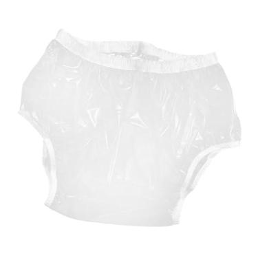 Imagem de KiBcsLic Capa de Fralda de Pano para Adultos, Cuecas Protetoras, Roupa íntima Transparente, Calças para Idosos, Direção de Longa Distância, L