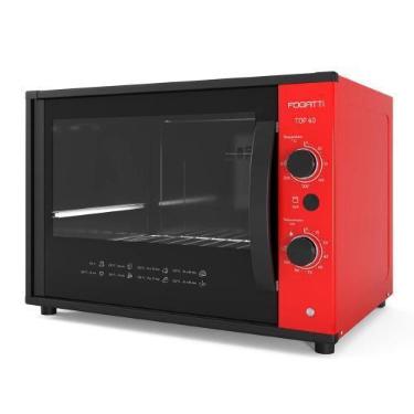 Imagem de Forno Fogatti Elétrico Bancada Top 60 Litros, Vermelho, 220V