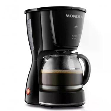 Imagem de Cafeteira Elétrica Mondial Luxx Black Plástico 18 Xícaras Preto 550W 220V