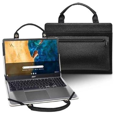 Imagem de Capa para laptop ASUS ExpertBook B9 B9450 b9450fa-bm0502t com bolsa portátil com alça de bolsa, preta