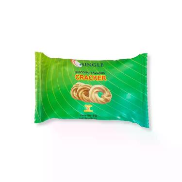 Imagem de Biscoito Salgado Cracker Sachê - Single - Caixa com 180 Unidades de 8g
