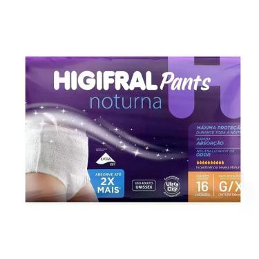 Imagem de Roupa Íntima Adulto Higifral Pants Noturna G/XG 16 un