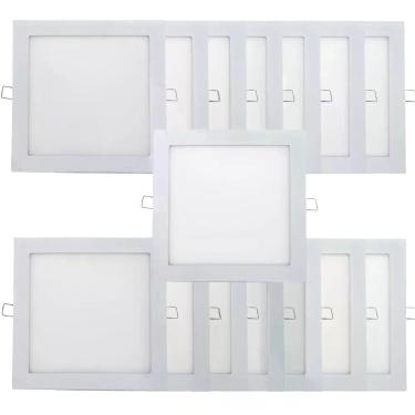 Imagem de Kit 15 Plafon Painel Led Luminária Downlight 18w Embutir