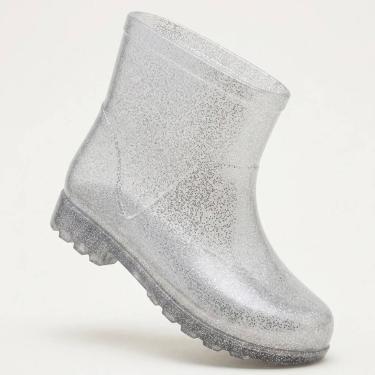 Imagem de Bota Infantil Feminina Com Gliiter - Kimimo, Prata, 23/24