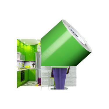 Imagem de vinil adesivo envelopamento 1Mx50cm Verde Abacate Adherent Contact - M