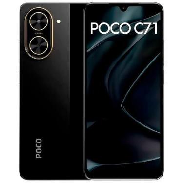 Imagem de Smartphone Xiaomi Poco C71 64GB 3GB RAM Dual SIM Tela 6.88" - Preto, 6