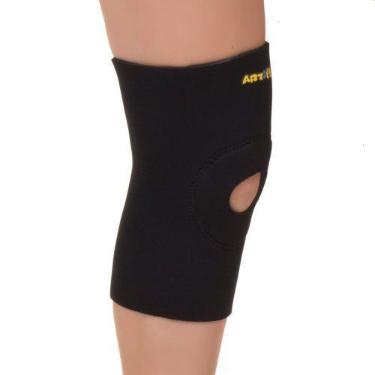 Imagem de Joelheira Ortopédica Em Neoprene Com Suporte Para Rótula E Reforço Bil