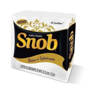 Imagem de Guardanapo de Papel Folha Dupla Snob 23,5cm x 23,5cm - Kit com 500 Unidades