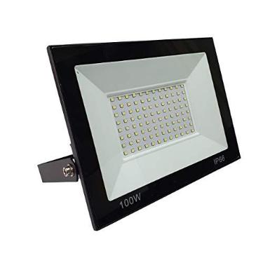 Imagem de Refletor LED SMD Holofote 100w Branco Frio 6000K Resistente Prova D'água Projetor Slim 6500K Luz Iluminação Piscina