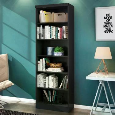 Imagem de Estante Livreiro Huntington Preto Fosco