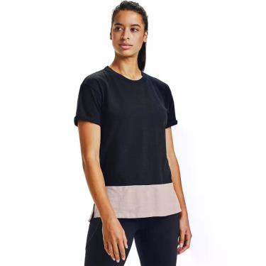 Imagem de Camiseta de Treino Feminina Under Armour Charged Cotton SS, Preto, P