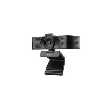 Imagem de Webcam Trust Teza 4K Ultra HD com Tripé, Microfones Duplos, Filtro de Privacidade, USB, Preto - 24280