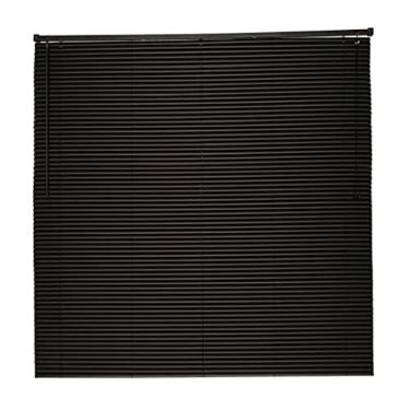 Imagem de Persiana Horizontal PVC OFF Evolux 120x130 cm Preta | Pronta para Instalar, Acessórios Inclusos, Lâminas Ajustáveis em PVC de 25 mm, Controle de Luminosidade e Privacidade
