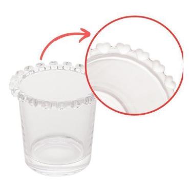 Imagem de Copinho Porta Colher Cristal Bordas Coração Cantinho Do Café Lyor