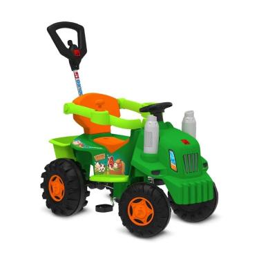Imagem de Carrinho de Passeio e Pedal - Trator - Verde - Bandeirante