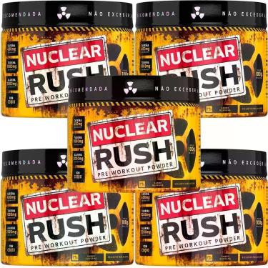 Imagem de Kit 5X Nuclear Rush Pre Workut Powder - 100g Guaraná - BodyAction - Bo