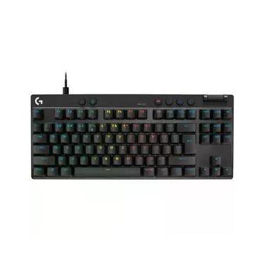 Imagem de Teclado Mecânico Gamer com fio Logitech G PRO X TKL Rapid Preto com Layout Americano
