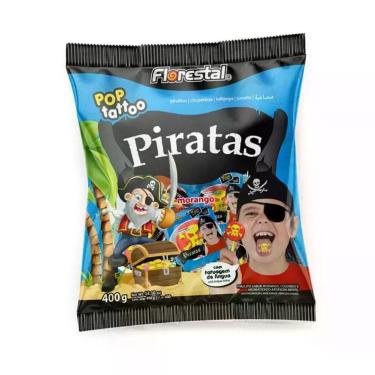 Imagem de Pirulito Duro Piratas Morango - 400g