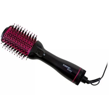 Imagem de Escova Secadora Taiff Easy Preta E Rosa 1200W 110V Modeladora E Secage