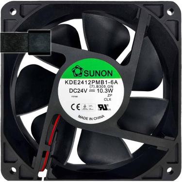 Imagem de Cooler KDE2412PMB1-6A 24V 10.3W 2P 12038 E1 Garantia 2 Anos - Sunon