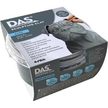 Imagem de Massa para Modelar e Esculpir Oil Clay 230g Das Sculpting Clay, Cinza,