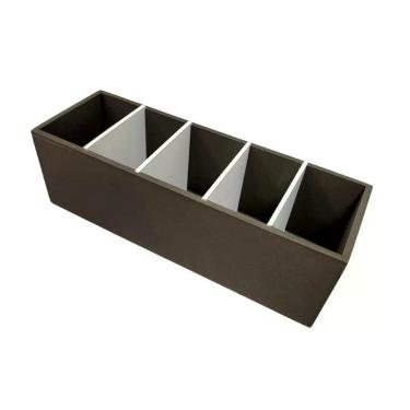 Imagem de Porta Controle Remoto 100% Mdf Marrom Café/branco