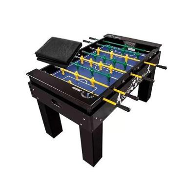 Imagem de Mesa de Pebolim Totó Elite Preta KLOPF 1080 + Capa Impermeável