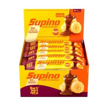 Imagem de Barra de Fruta Supino Zero com Chocolate ao Leite display com 20 barra