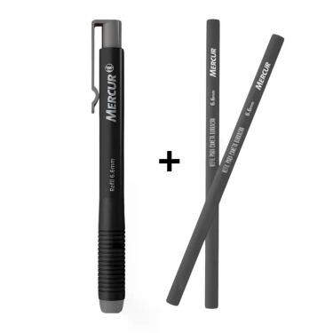 Imagem de Kit Caneta Borracha 6.6mm Retrátil + 02 Refil Borracha Eraser (COLORID