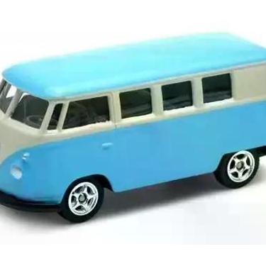 Imagem de Miniatura 1963 Volkswagen T1 Bus Kombi Azul 1/64 California - Californ