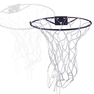 Imagem de Aro Basquete Cesta Aço 36cm Compatível com Bola Oficial 7 Basquete Com Rede Premium
