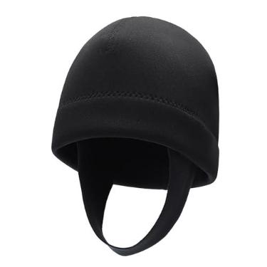 Imagem de Boné de Neoprene 2mm para Snorkeling com Proteção UV Chapéu Quente Mergulho Roupa Natação Surf Kayak Escafandro Vela Canoagem Cinto Elástico Queixo Buracos Drenagem Costura Reforçada