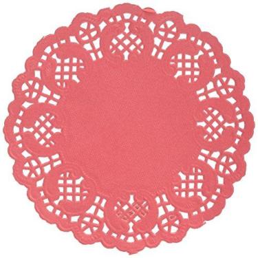 Imagem de Darice Doilies de papel vermelho, 50 peças