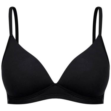 Imagem de Sutiã Com Bojo Triângulo Sem Aro Liebe 341001 Microfibra, Preto, 40